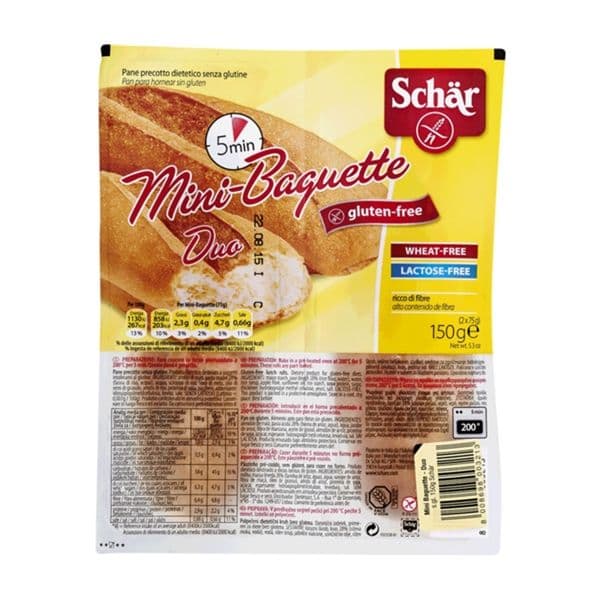 Schar Mini-baguette Sem Glúten 2x75g