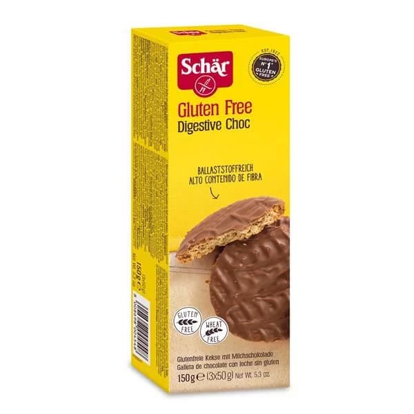 Schär Sablé Choc Bolacha Digestiva Chocolate 150 g