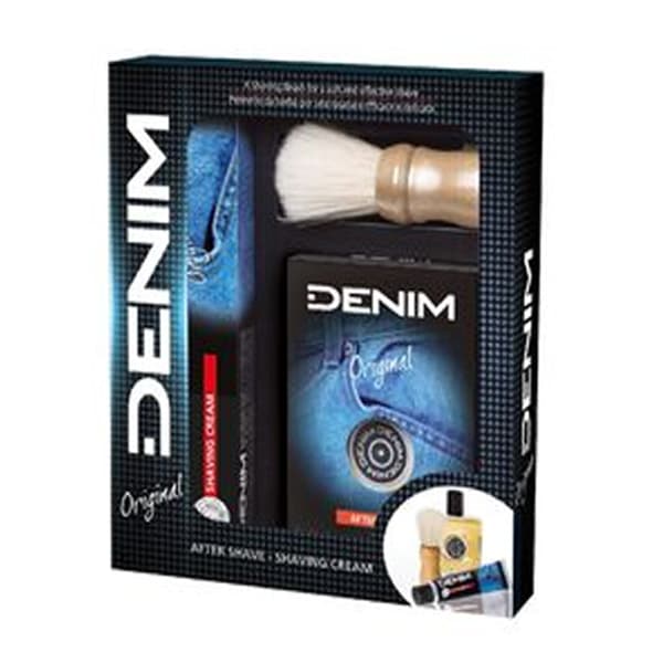 Denim Denim After Shave 100ml + Creme Barba 100ml + Pincel Coffret