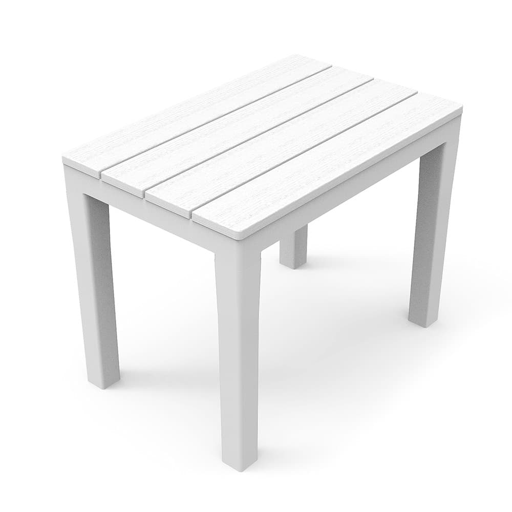 Banco exterior. cor: branco 38,5x60x45cm ipae progarden