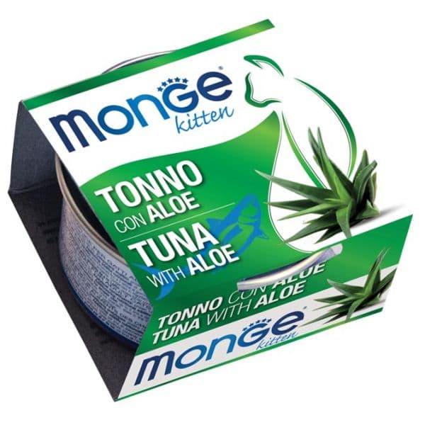 Ração Húmida Monge Kitten Tuna & Aloe 80g