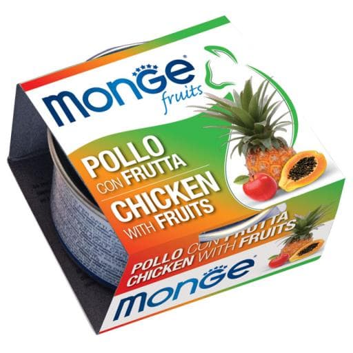 Pack 6 Monge Fruit Frango e Frutas para Gatos