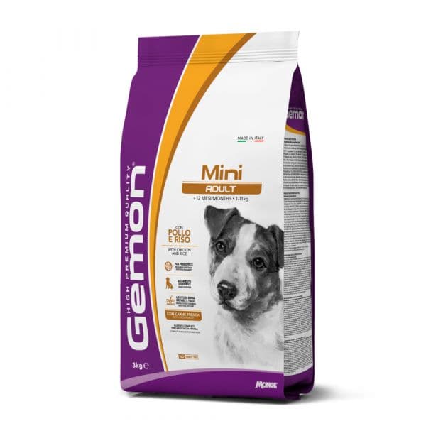Gemon Cão Adulto Mini Frango e arroz 3kg
