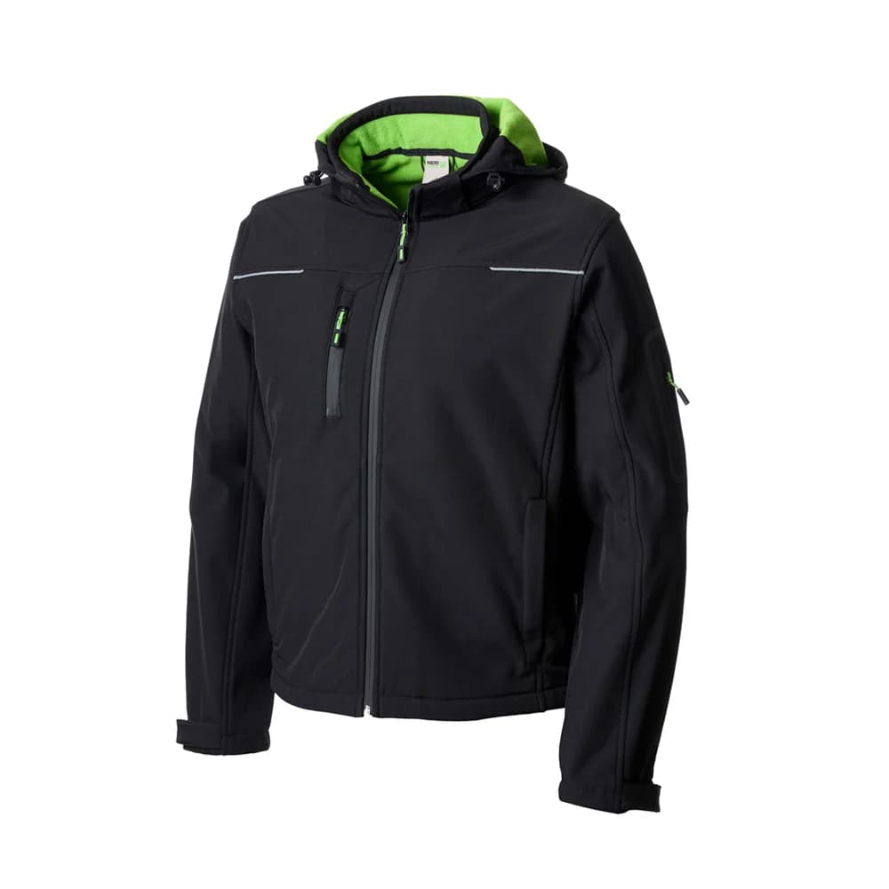 Casaco Soft Shell Capuz L NERI NEW LUCERNA Preto (1 Uni.)