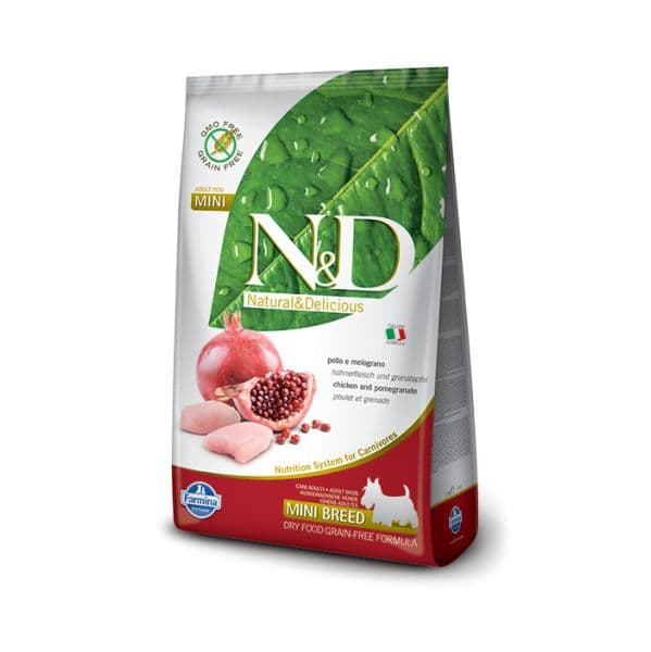 Farmina N&D Mini Adult Grain Free Chicken & Pomegranate Dog 2,5Kg