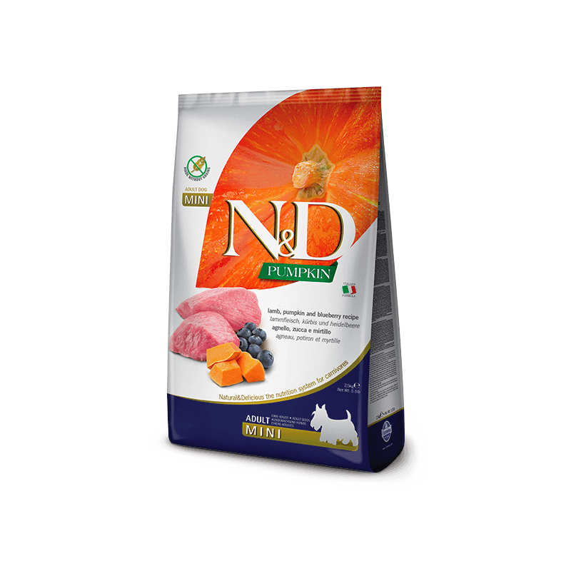 Farmina N&D Pumpkin Adulto Mini Cordeiro & Mirtilos 7Kg
