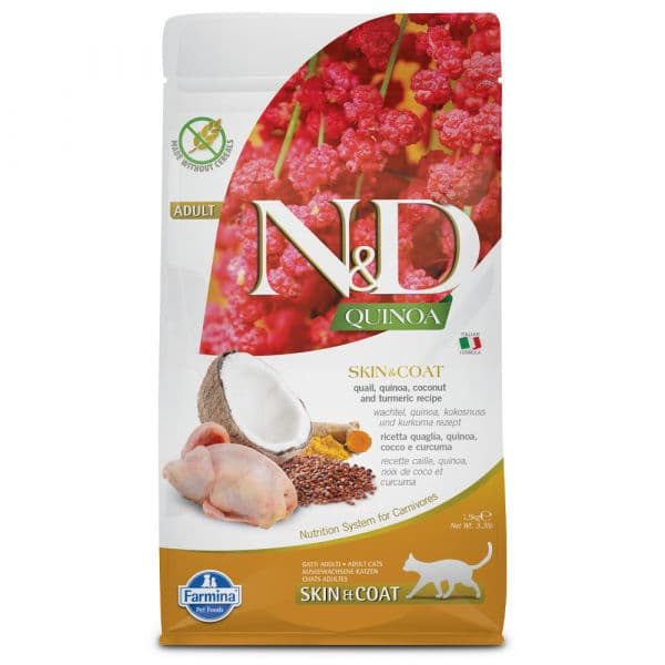 Farmina N&D Quinoa Skin & Coat Adulto Codorniz 1,5Kg