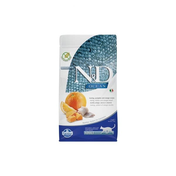Farmina N&d Ocean Adult Arenque & Laranja Cat 5Kg