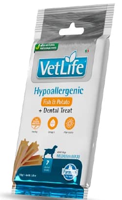 Biscoitos Farmina Vet Life Hypoallergenic Fish & Potato Canine Medium Maxi