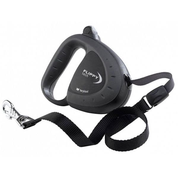 Ferplast Trela de Rodadura Flippy Tech Tape 16 cm 5 Metros de Nylon Negro 497215