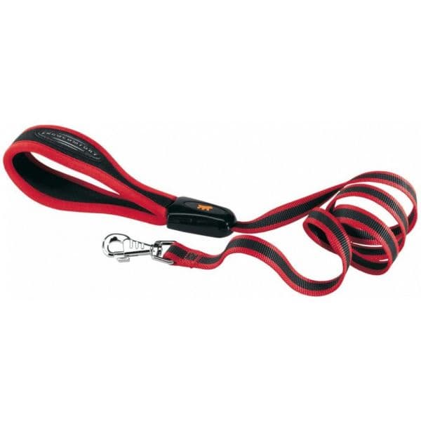 Ferplast Trela para Cão Ergocomfort G25 120 cm Nylon Negro/rojo 495394