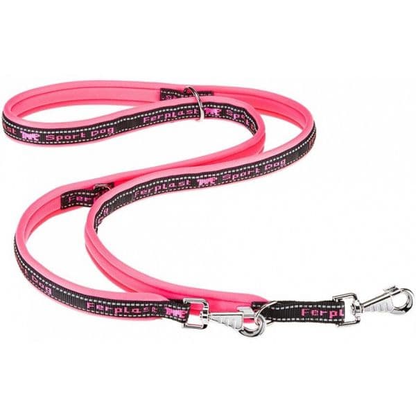 Ferplast Trela para Cão Sport 200 x 2 cm Nylon Rosa/negro 499834