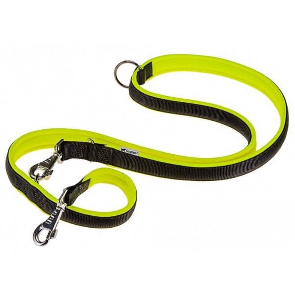 Ferplast Trela Ergofluo 200 x 1,5 cm Nylon Amarillo/negro 499327