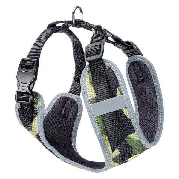 Ferplast Peitoral Nikita Estampado de Nylon Negro/verde 41 cm 495449