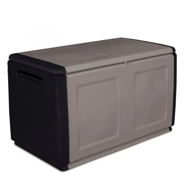 Default Baú de Resina / Polipropileno 230L Cinza Escuro / Preto
