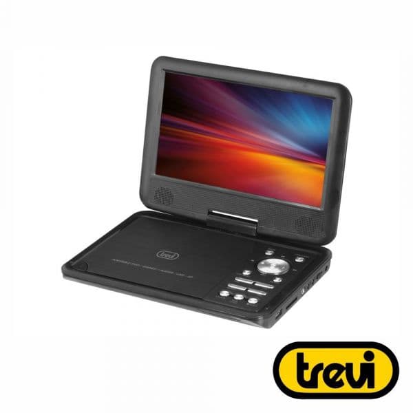Trevi Leitor DVD Portátil PDX1409/PDX1409S2 9" LCD USB/SD 12V Black