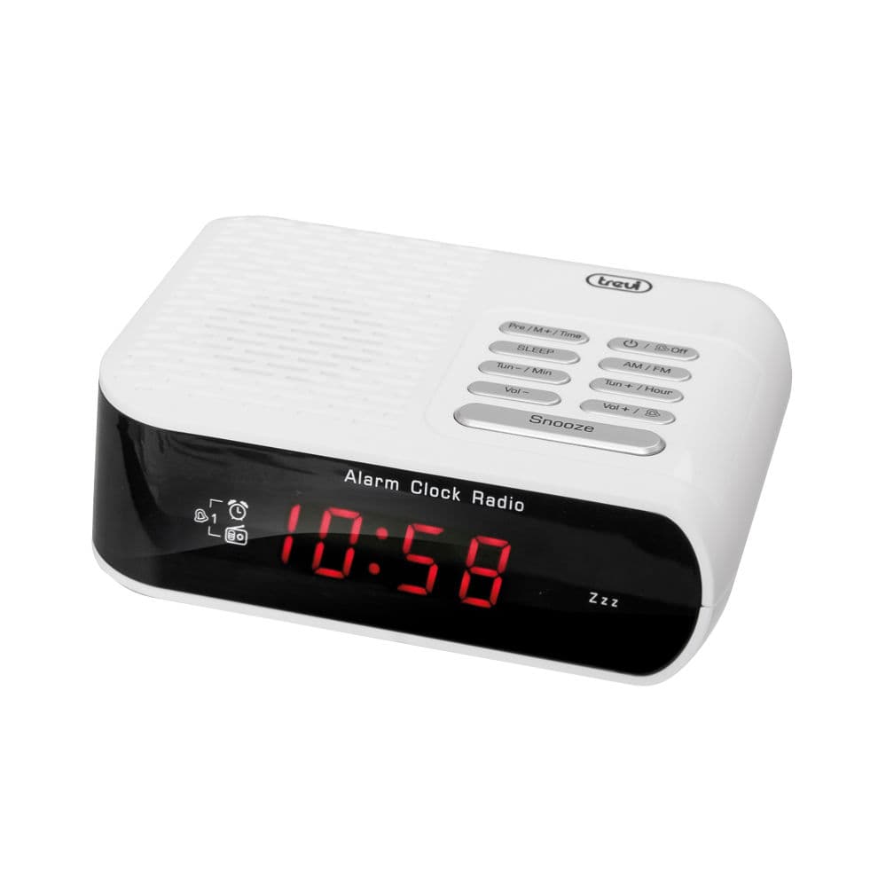 Rádio Despertador FM RC 827 – Branco