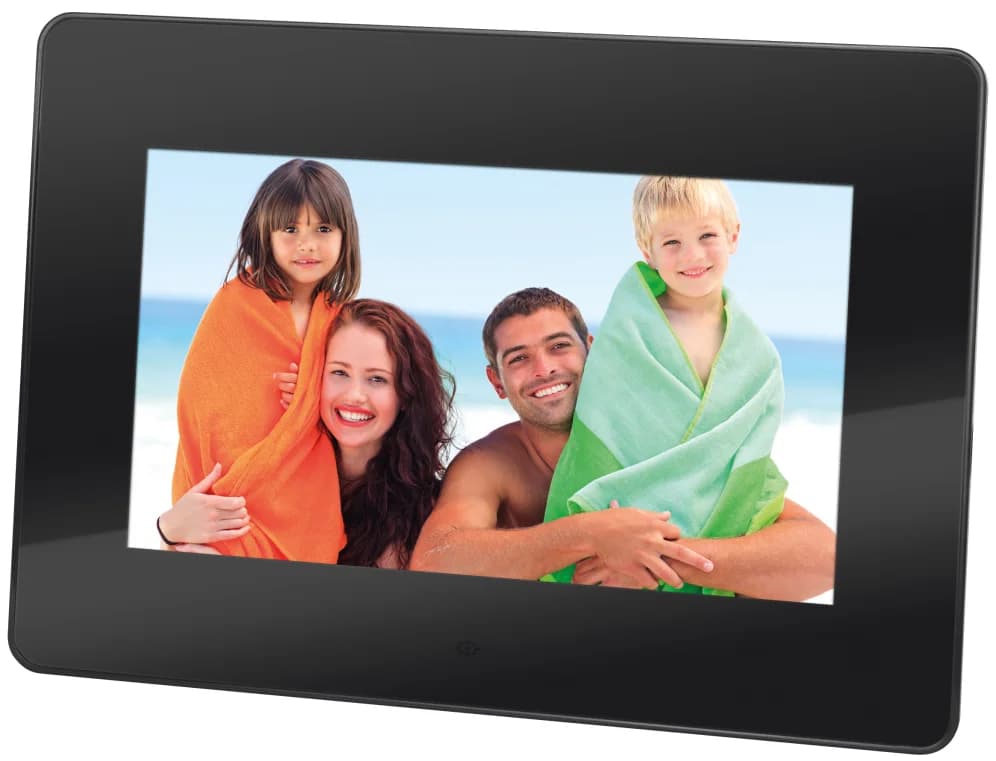 Trevi Moldura Digital 7" LED c/ Leitor Cartões Black