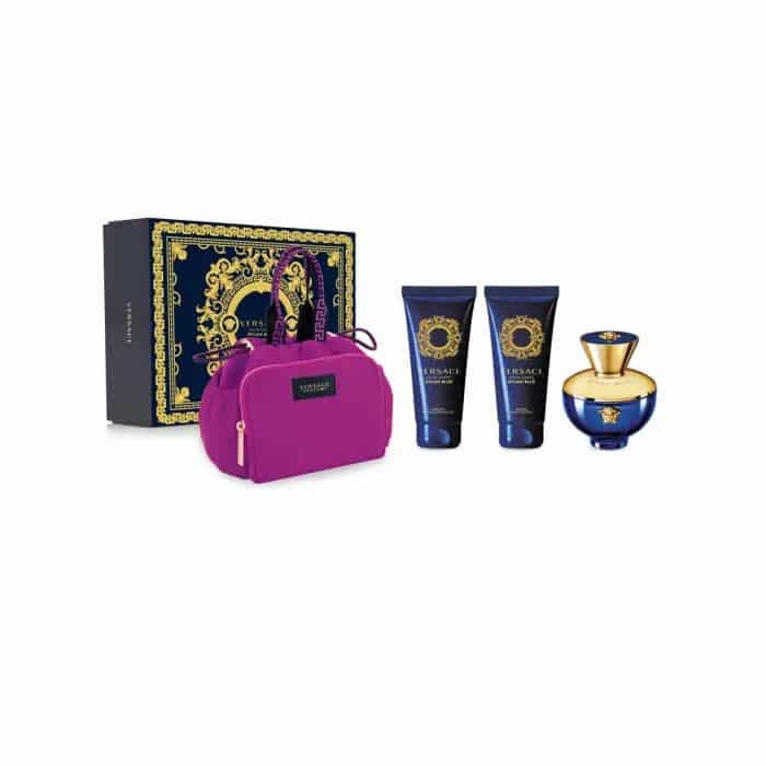 Versace Dylan Blue Pour Femme Eau De Parfum Spray 100ml Set 4 Produtos