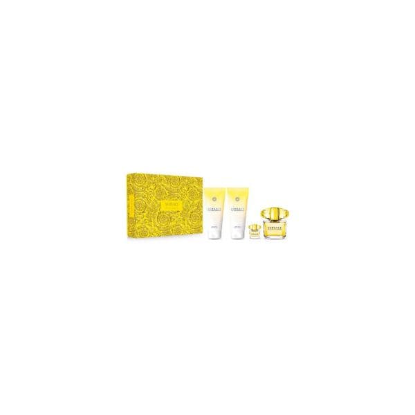 Versace Yellow Diamond Woman Eau de Toilette 90ml + Mini Eau de Toilette 5ml + Loção Corporal 100ml + Gel de Duche 100ml Coffret