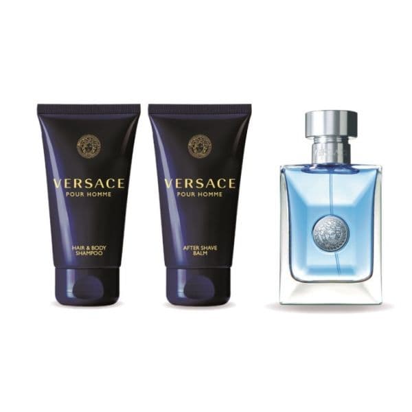Versace Eros Pour Homme Eau de Toilette 50ml + After-Shave 50ml + Gel de Banho 50ml