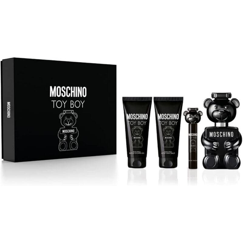 Toy Boy Gift set EDP 100 ml, miniature EDP 10 ml, aftershave balm 100 ml and shower gel 100 ml