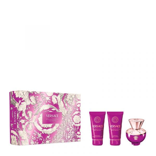 Versace Dylan Purple Woman Eau de Parfum 50ml + Gel de Banho 50ml + Loção Corporal 50ml Coffret