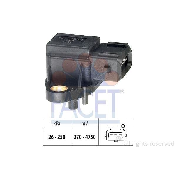 Facet Sensor de Pressão de Ar, Adaptação à Alt - 10.3117