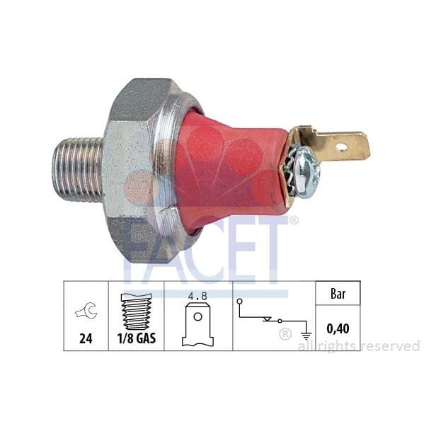 Facet Interruptor de Pressão do Óleo - 7.0173