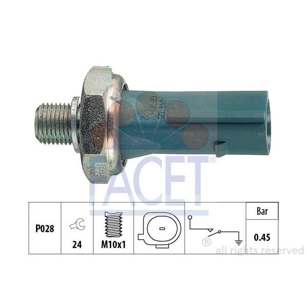 Facet Interruptor de Pressão do Óleo - 7.0174