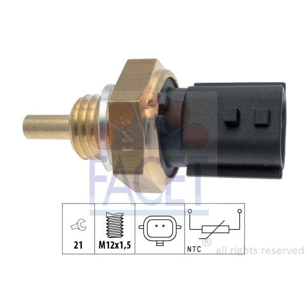 Facet Sensor, Temperatura do Líquido de Refrig - 7.3341