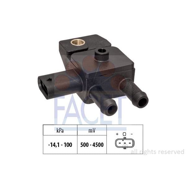 Facet Sensor, Pressãodos Gases de Escape - 10.3306