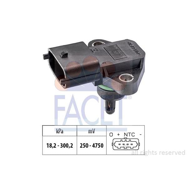 Facet Sensor de Pressão de Ar, Adaptação à Alt - 10.3178