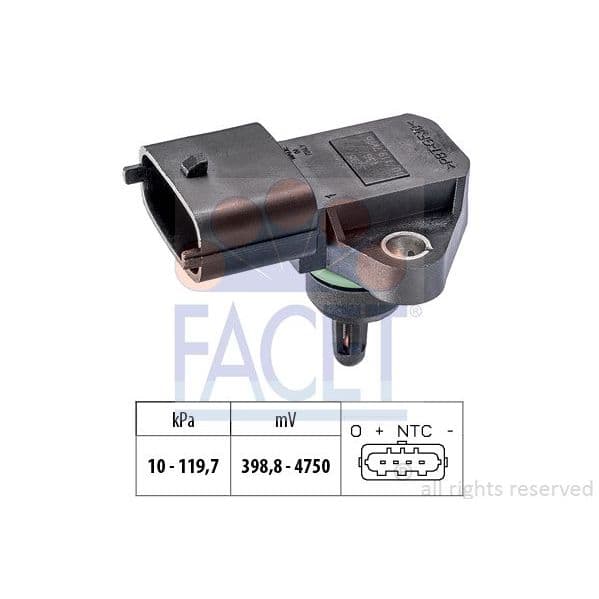 Facet Sensor de Pressão de Ar, Adaptação à Alt - 10.3098