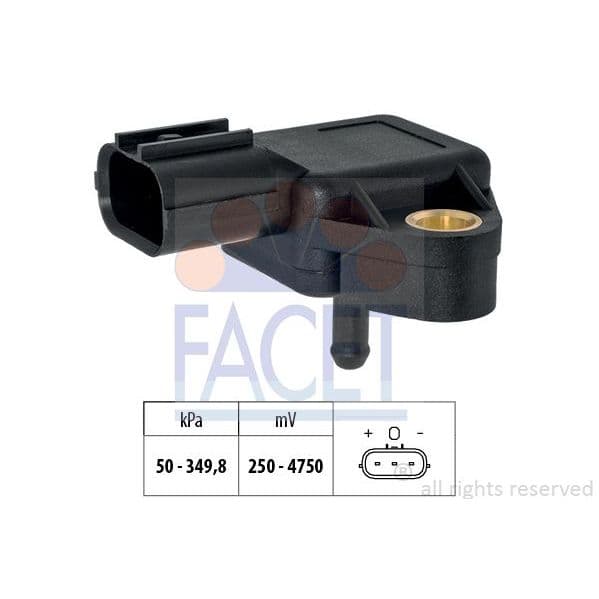 Facet Sensor de Pressão de Ar, Adaptação à Alt - 10.3262