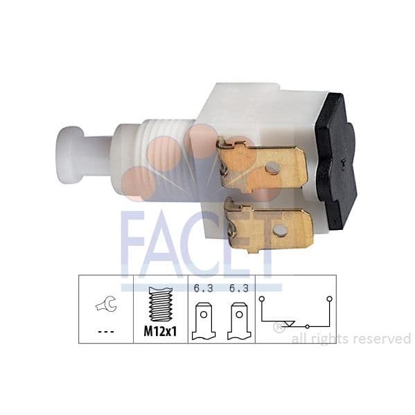 Facet Brake / Clutch Pedal Switch 7.1010