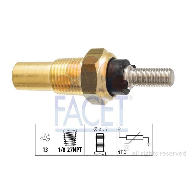 Facet Sensor, Temperatura do Líquido de Refrig - 7.3028