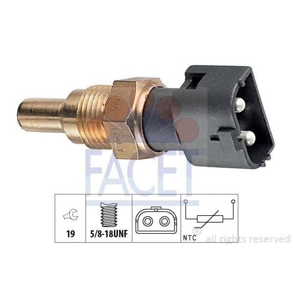 Facet Sensor, Temperatura do Líquido de Refrig - 7.3091