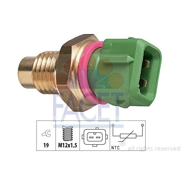 Facet Sensor, Temperatura do Líquido de Refrig - 7.3114