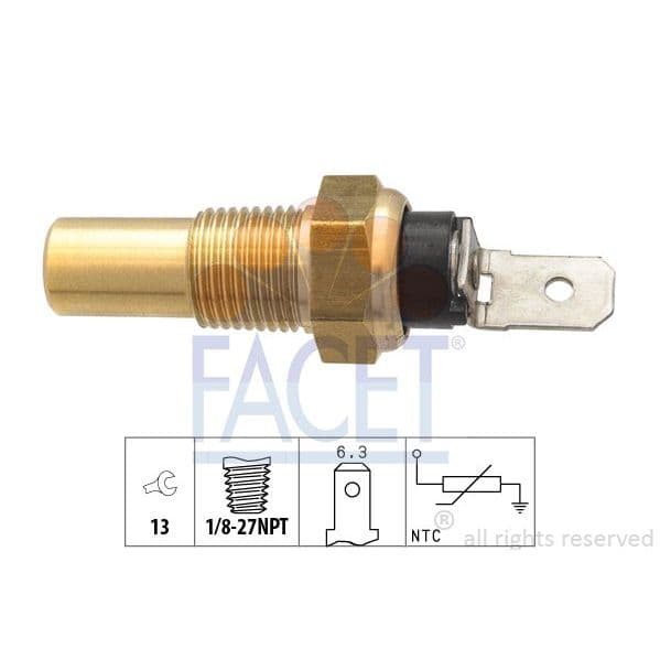 Facet Sensor, Temperatura do Líquido de Refrig - 7.3115