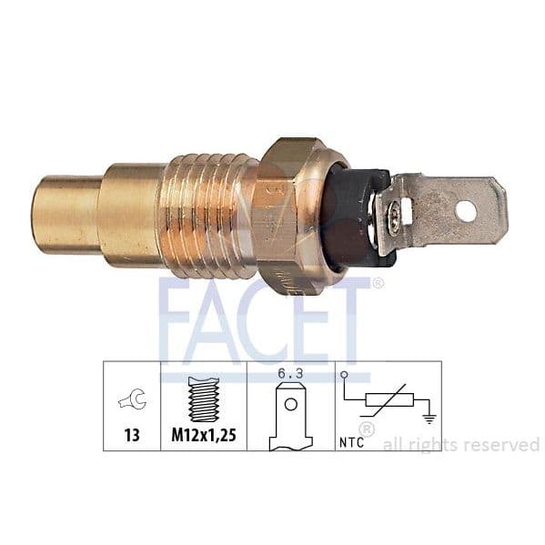 Facet Sensor, Temperatura do Líquido de Refrig - 7.3121
