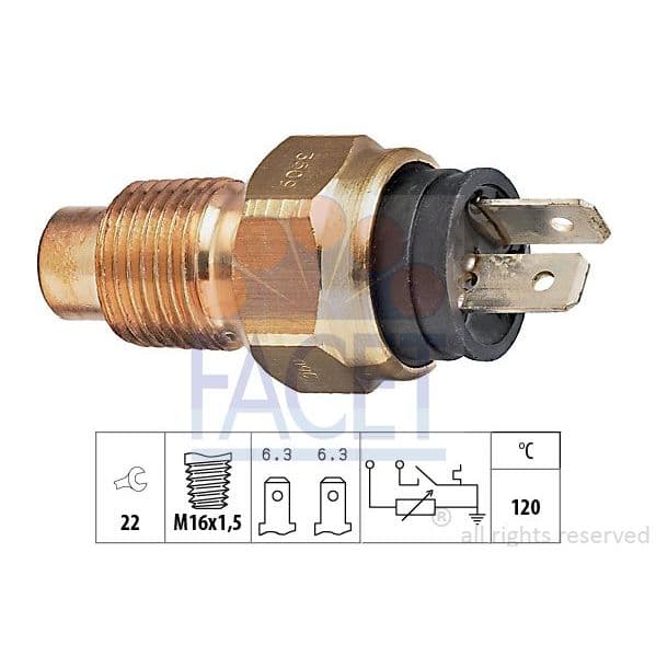 Facet Sensor, Temperatura do Líquido de Refrig - 7.3509
