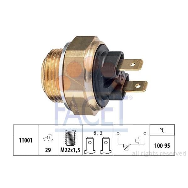 Facet Interruptor de Temperatura, Ventilador D - 7.5019