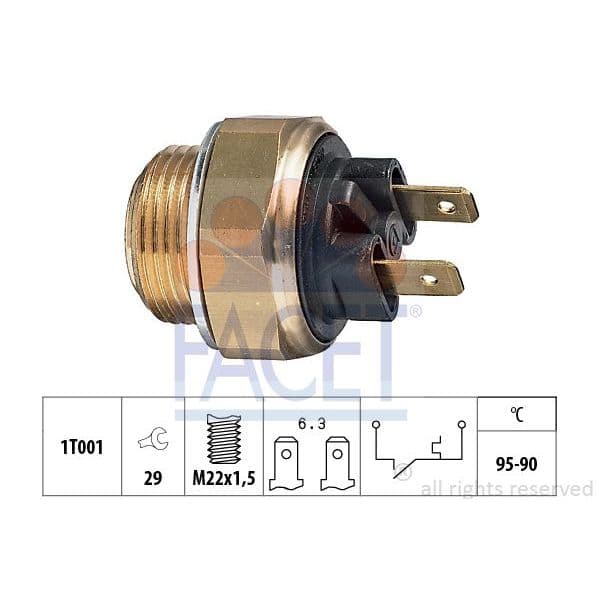 Facet Interruptor de Temperatura, Ventilador D - 7.5020
