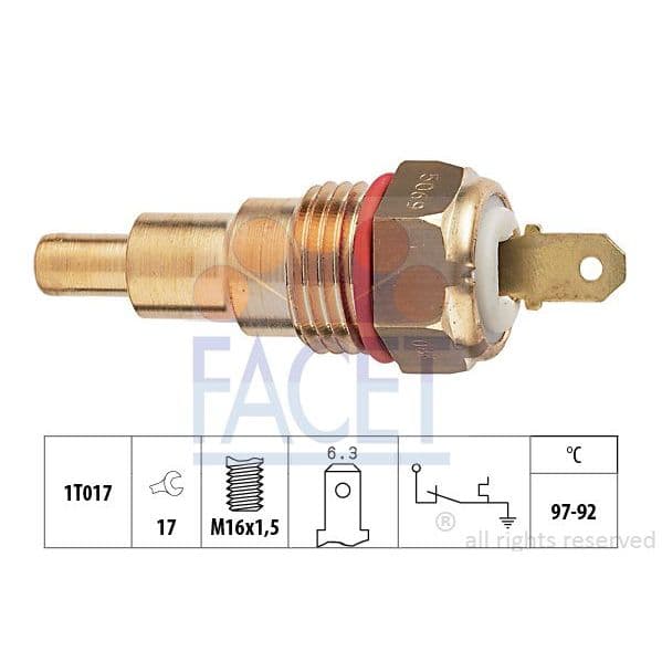 Facet Interruptor de Temperatura, Ventilador D - 7.5069