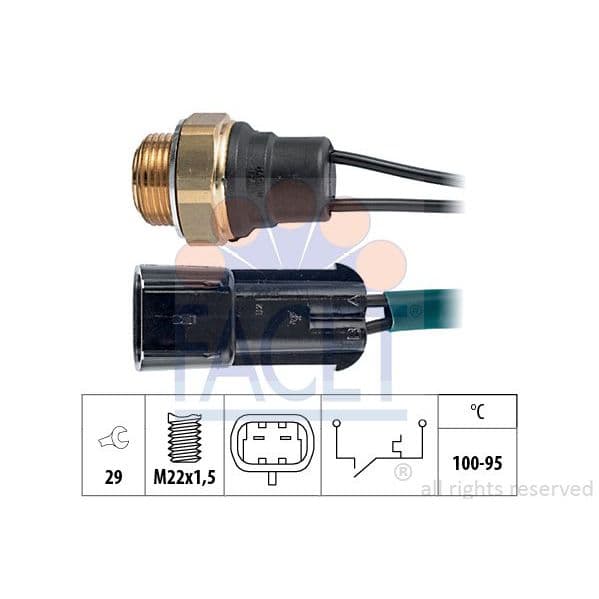 Facet Interruptor de Temperatura, Ventilador D - 7.5131