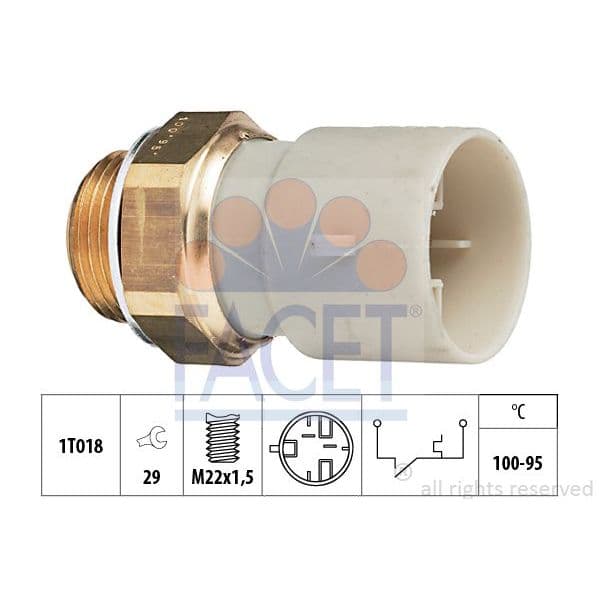 Facet Interruptor de Temperatura, Ventilador D - 7.5147