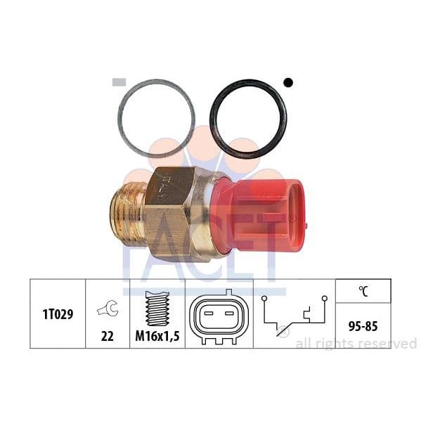 Facet Interruptor de Temperatura, Ventilador D - 7.5149