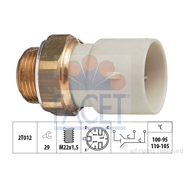 Facet Interruptor de Temperatura, Ventilador D - 7.5632