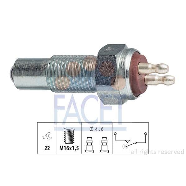 Facet Interruptor, Luz de Marcha-atrás 7.6006 8012510044780